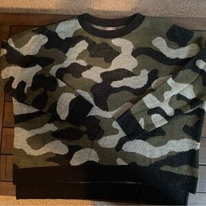 Camo sweater